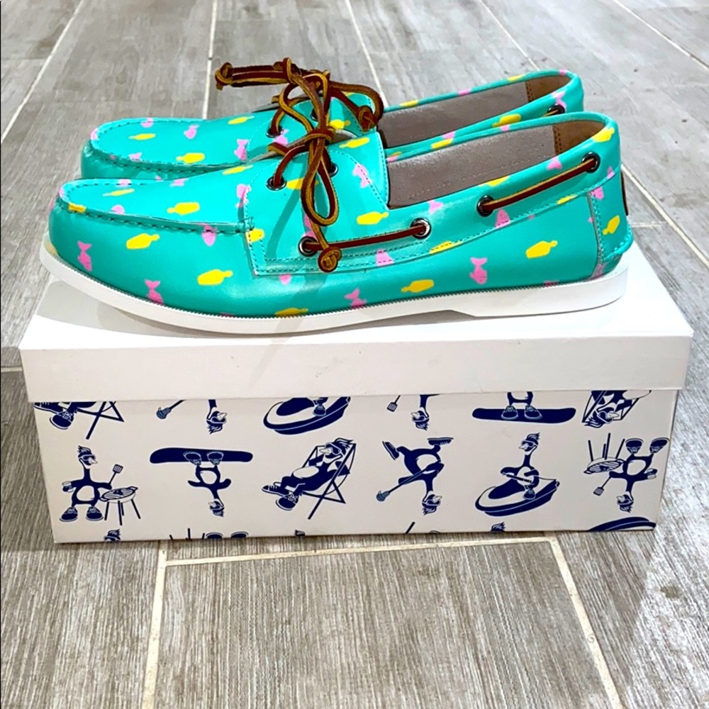 FROATS Turquoise Boat Shoes